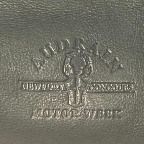 Audrain's Motor Week RI Concours Entrant's Leather Bag Men Women Black New 2025 - Picture 2 of 11